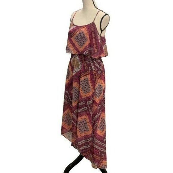 Accidentally in Love Womens High Low Maxi Dress Size M Spaghetti Straps - Picture 1 of 11